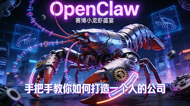 OpenClaw，小龙虾-从产品到爆款的成长之路，手把手教你如何打造一个人的公司-800资源网