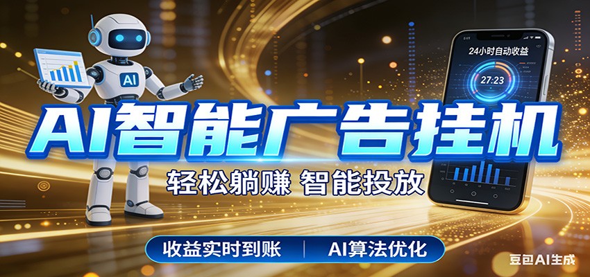 智能广告挂机新时代，利用碎片化时间实现稳定被动收益，AI帮你持续盈利-800资源网