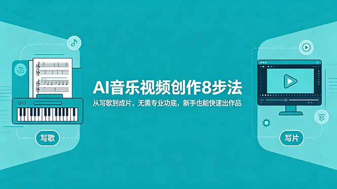 AI音乐视频创作8步法：从写歌到成片，无需专业功底，新手也能快速出作品-800资源网