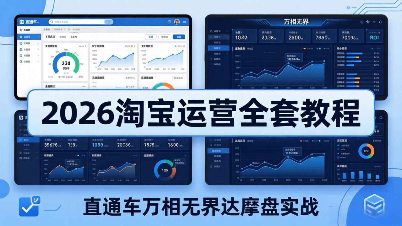 2026淘宝运营全套教程(更新5月8日)，直通车万相无界达摩盘实战，从基础到进阶提升流量转化-800资源网