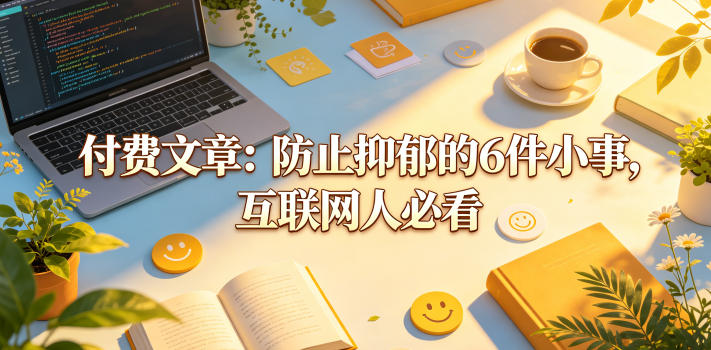 付费文章：防止抑郁的6件小事，互联网人必看！-800资源网
