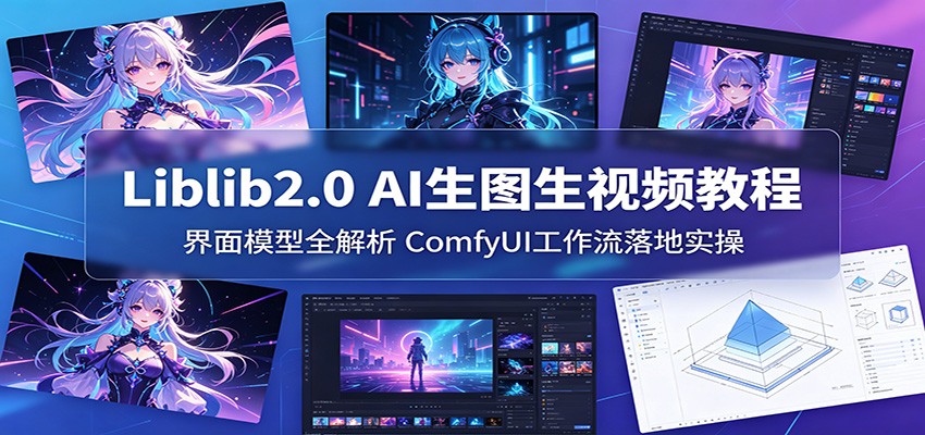 Liblib2.0 AI生图生视频教程:界面模型全解析,ComfyUI工作流落地实操-800资源网