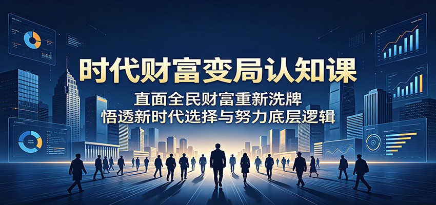 时代财富变局认知课:直面全民财富重新洗牌,悟透新时代选择与努力底层逻辑-800资源网