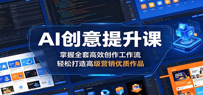 AI创意提升课：掌握全套高效创作工作流，轻松打造高级营销优质作品-800资源网