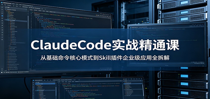ClaudeCode实战精通课:从基础命令核心模式到Skill插件企业级应用全拆解-800资源网