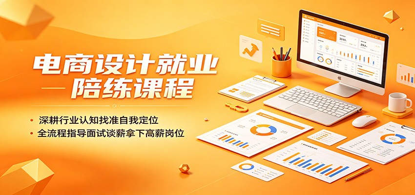 电商设计就业陪练课程:深耕行业认知找准自我定位,全流程指导面试谈薪拿下高薪岗位-800资源网