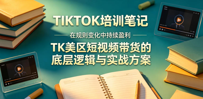 视界跨境TIKTOK4月17培训笔记，在规则变化中持续盈利，TK美区短视频带货的底层逻辑与实战方案【文档】-800资源网