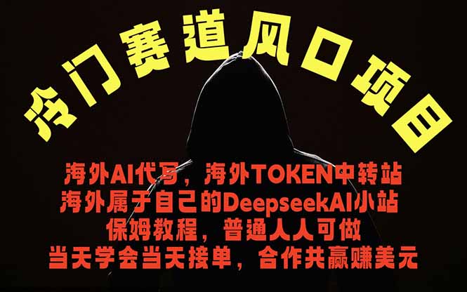 冷门赛道风口项目 海外AI代写！0成本运作完全免费！当天注册当天接单，接单接到手抽筋，无脑…-800资源网