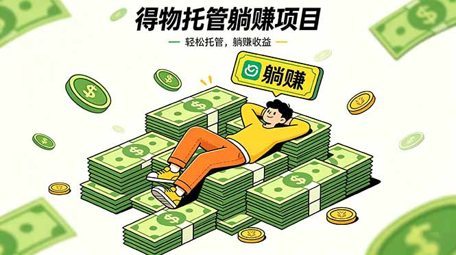 26年6月必做！得物视频激励项目，全自动运营单号月利润3600+-800资源网