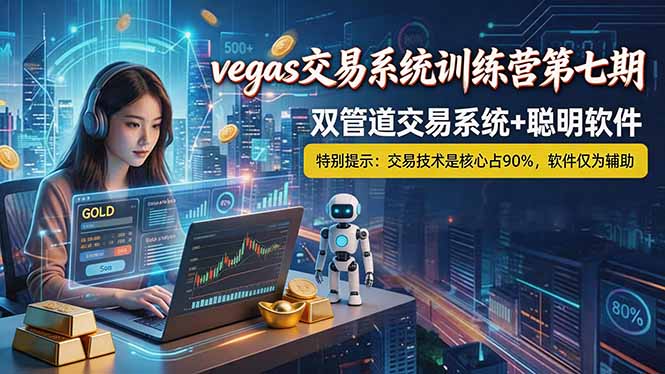 【海外美金AI搬砖】Vegas交易技术+聪明软件, 黄金期货日赚50-1000U, 长期稳定,小白轻松上手-800资源网