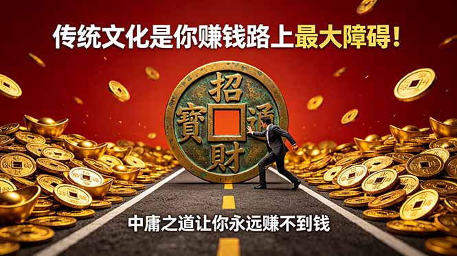 付费文章:传统文化是你赚钱路上最大障碍!中庸之道让你永远赚不到钱-800资源网