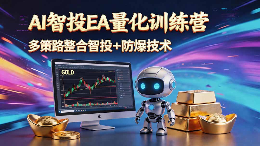 AI智投EA量化运营技术,自动化黄金操盘技术,小白也可以轻松上手日入1000+-800资源网