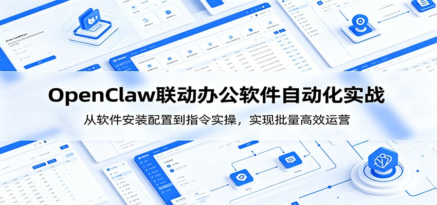 OpenClaw自动化实操课:从软件安装配置到指令实操,实现批量高效运营-800资源网
