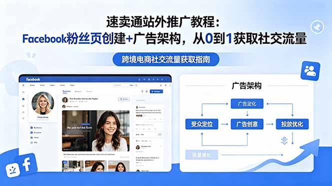 速卖通站外推广教程:Facebook粉丝页创建+广告架构,从0到1获取社交流量-800资源网