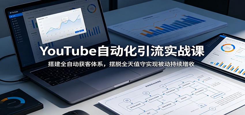 YouTube自动化引流实战课:搭建全自动获客体系,摆脱全天值守实现被动持续增收-800资源网