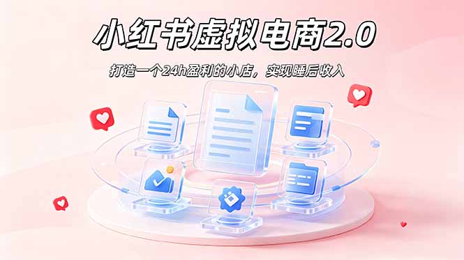 2026 年最强风口掘金项目：AI小红书虚拟电商，布局搜索流量，每日躺赚500+-800资源网