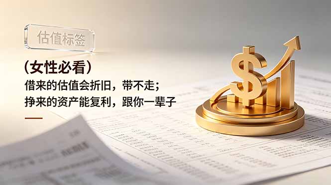 付费文章：（女性必看）借来的估值会折旧，带不走；挣来的资产能复利，跟你一辈子-800资源网