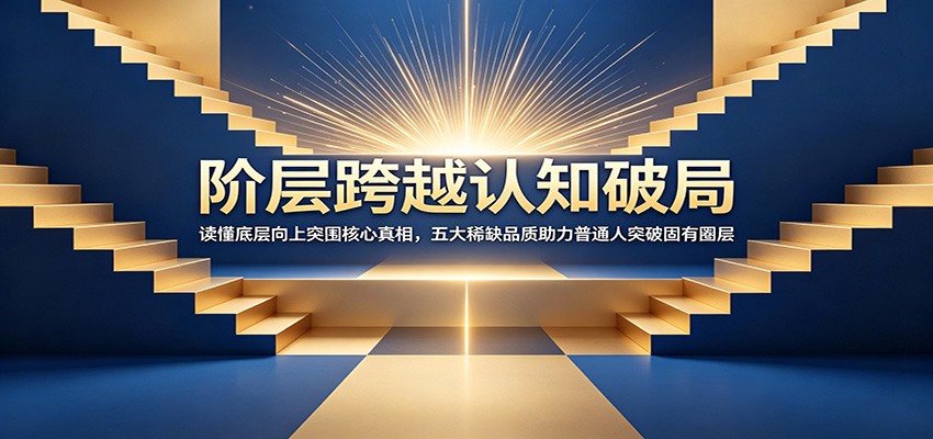 阶层跨越认知破局：读懂底层向上突围核心真相，五大稀缺品质助力普通人突破固有圈层-800资源网