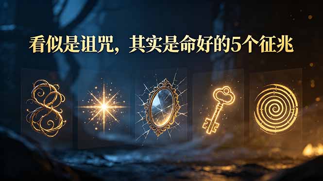 付费文章：看似是诅咒，其实是命好的5个征兆-800资源网