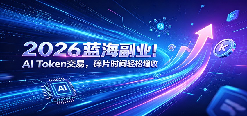 2026蓝海副业！AI Token交易，碎片时间轻松增收-800资源网