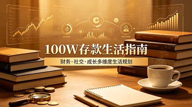 付费文章：100W存款生活指南，如何从财务、社交、成长等维度规划自己的生活-800资源网