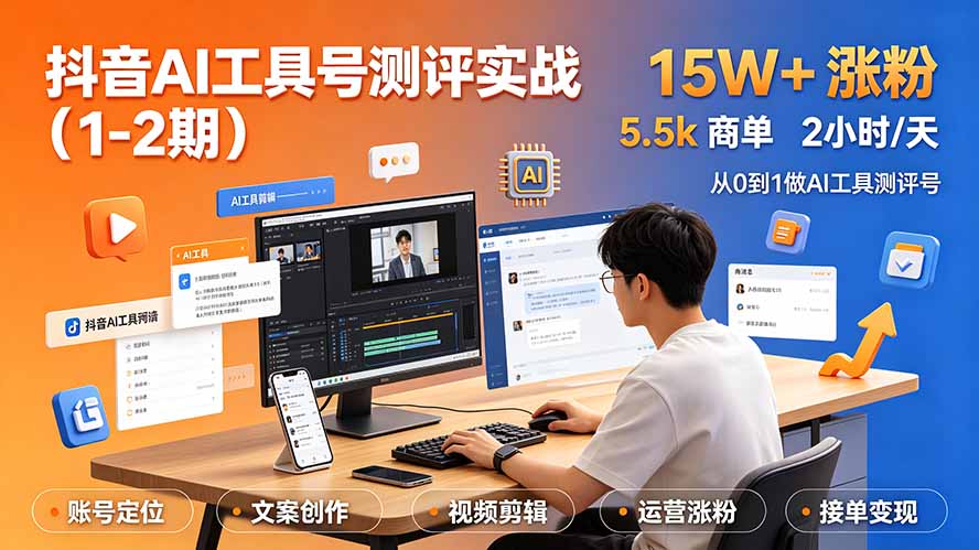 :单号涨粉15W+×商单5.5k×伙伴计划×普通人可复制,每天2小时长期可持续-800资源网