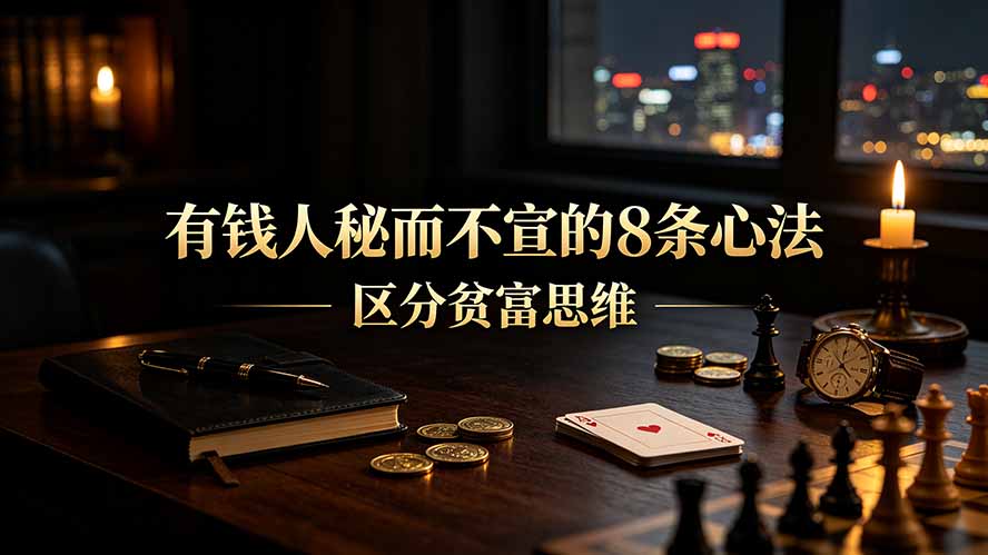 付费文章:有钱人秘而不宣的8条心法|区分贫富思维-800资源网