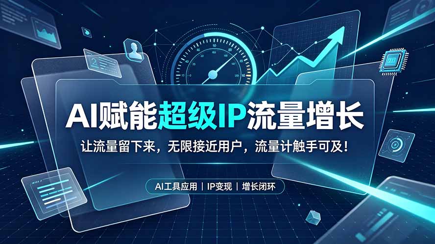 AI赋能超级IP流量增长:让流量留下来,无限接近用户,流量计触手可及!-800资源网