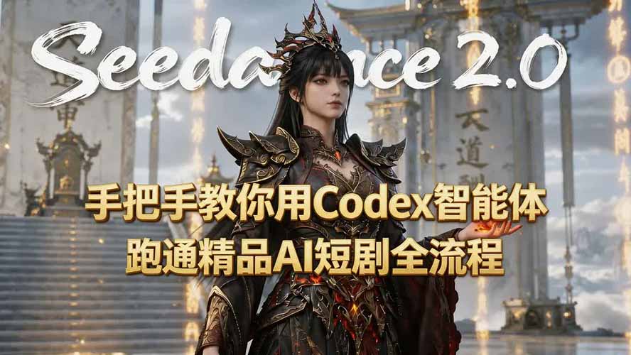 手把手教你用Seedance2.0+Codex智能体跑通精品AI短剧全流程(附3种skill技能)-800资源网