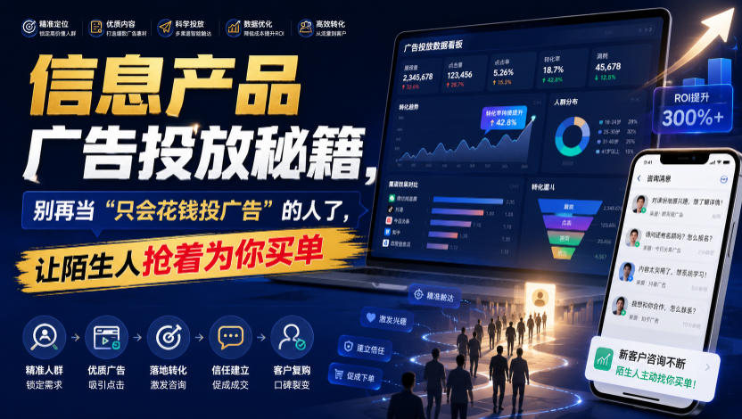 信息产品广告投放秘籍，别再当“只会花钱投广告”的人了，让陌生人抢着为你买单【原创双语字幕】-800资源网