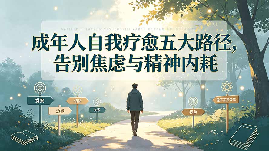 付费文章：成年人自我疗愈五大路径，告别焦虑与精神内耗-800资源网