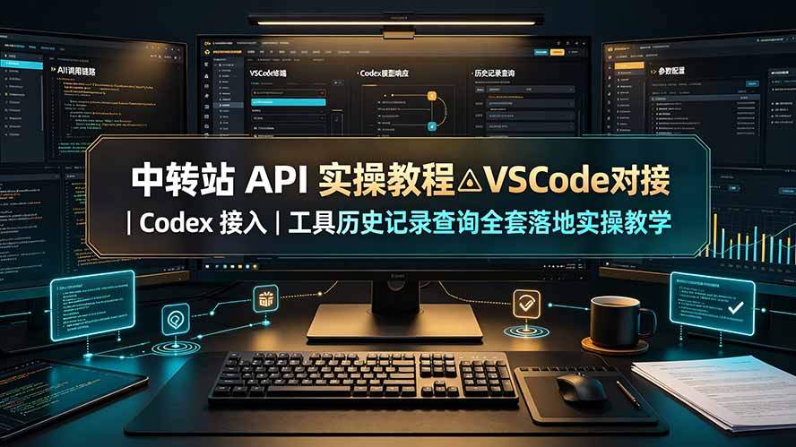 中转站 API 实操教程△VSCode 对接｜Codex 接入｜工具历史记录查询全套落地实操教学-800资源网