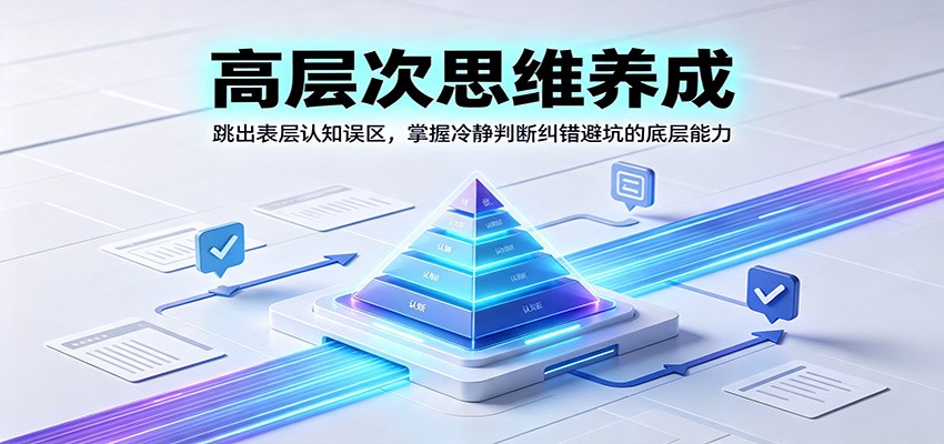 高层次思维养成：跳出表层认知误区，掌握冷静判断纠错避坑的底层能力-800资源网