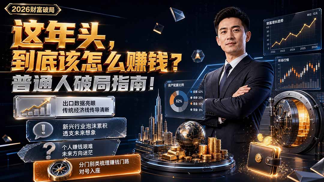 付费文章:这年头,到底该怎么赚钱?普通人破局指南!