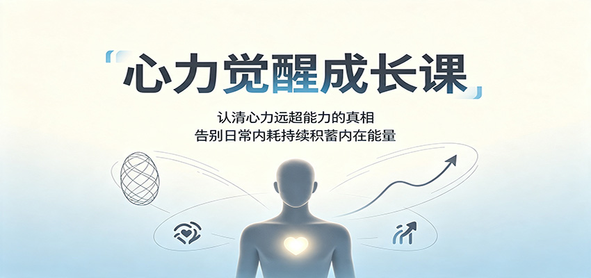 心力觉醒成长课:认清心力远超能力的真相,告别日常内耗持续积蓄内在能量-800资源网