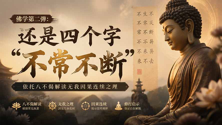 付费文章：佛学第二弹：还是四个字“不常不断”依托八不偈解读无我因果连续之理-800资源网