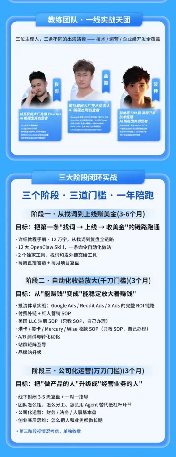 AI编程领航计划|海外独立站实战|多Agent一键建站|站点开发测试|冷启动引流|数据复盘|出海变现完整教程
