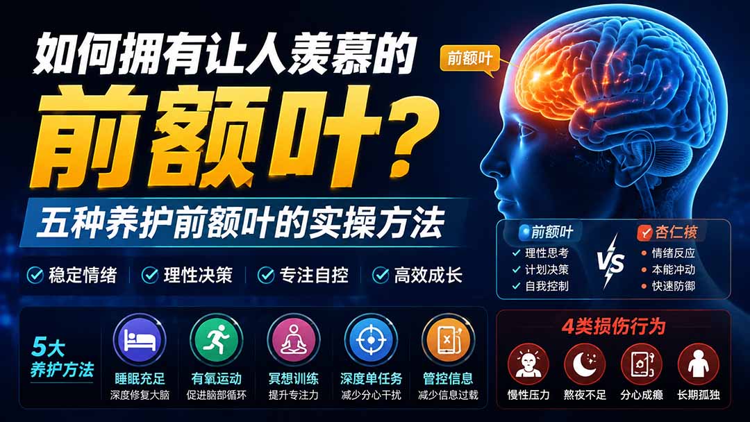付费文章：如何拥有让人羡慕的前额叶？五种养护前额叶的实操方法-800资源网