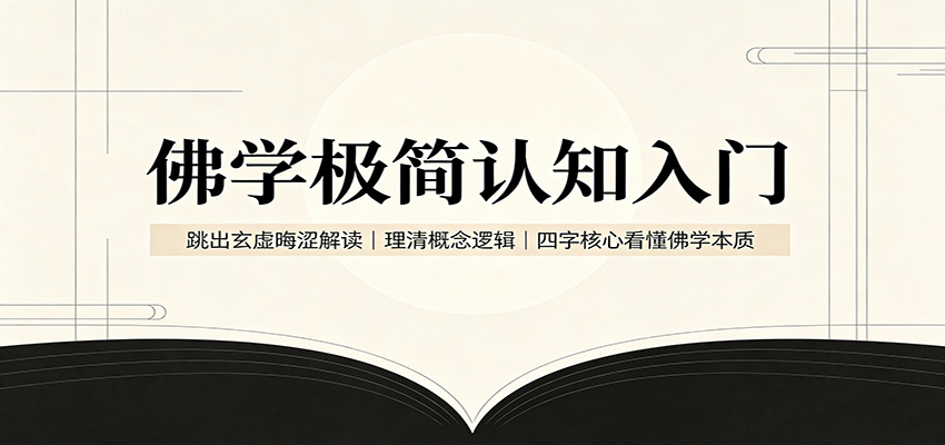 佛学极简认知入门:跳出玄虚晦涩解读,理清概念逻辑,四字核心看懂佛学本质-800资源网