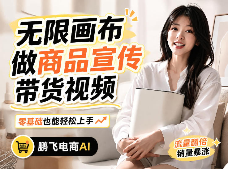 不用模特不用拍,AI生成电商带货视频|无限画布从0到1搭建教程,全程实操演示,新手也能跟着落地-800资源网