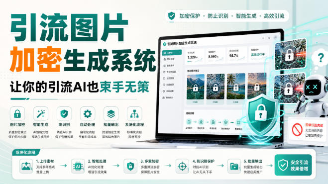 引流图片加密生成系统,让你的引流AI也束手无策-800资源网