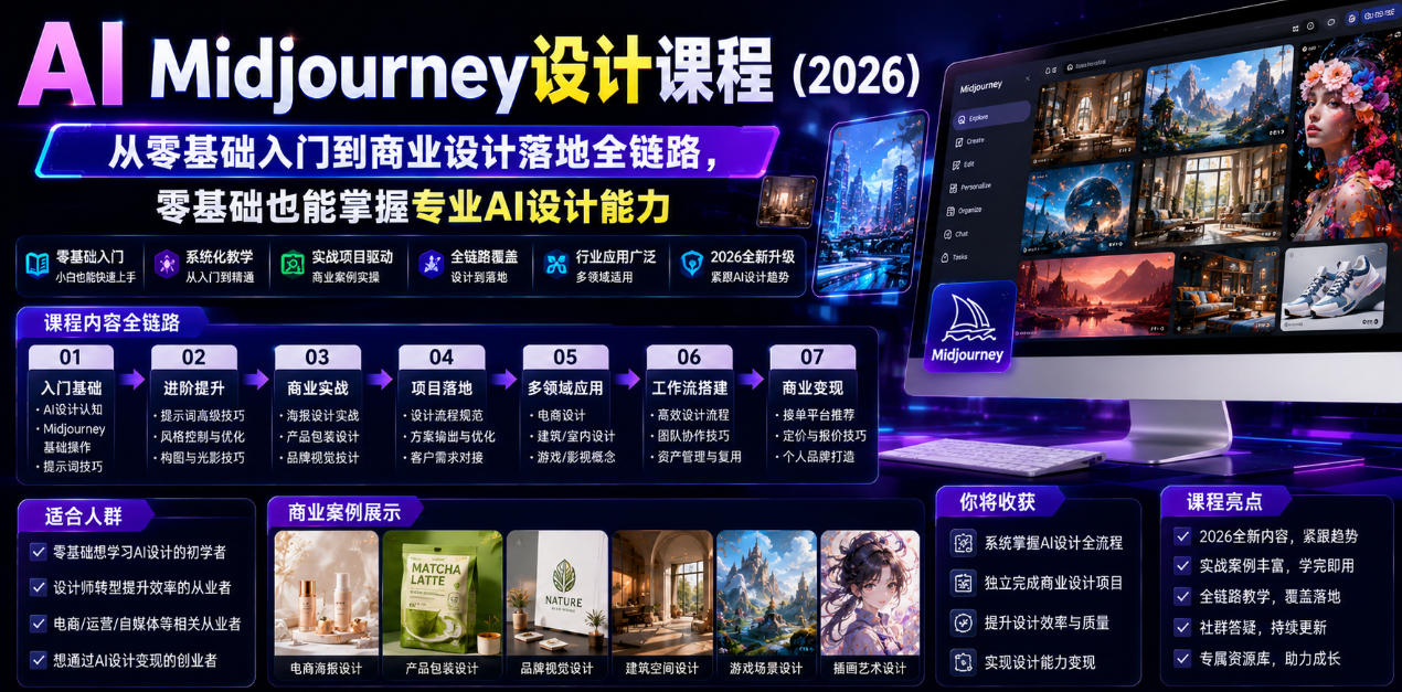 PS+AI手持小风扇电商详情页实操课｜结合GPT、豆包、AI修图工具，从产品拍摄、精修调色、文案策划到详情页海报全套落地实战